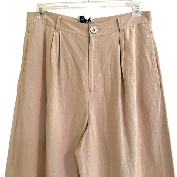 NWT &Other Stories LA Mars Pant High Rise Wide Leg Viscose/Linen Pant SPOT 44/L - Picture 3 of 6